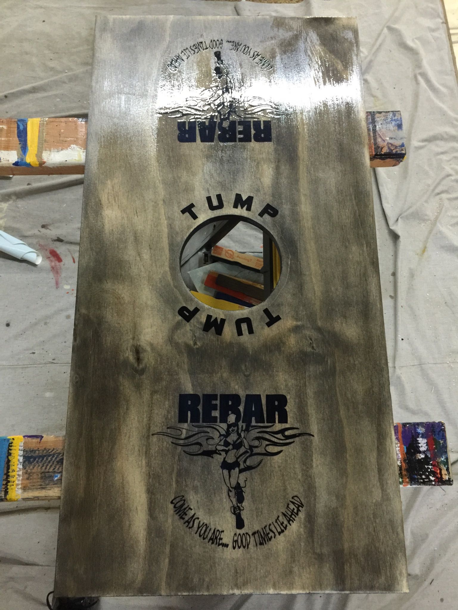 TUMP! - Customized Board w/weather resistant bags